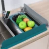 Silicone Sink Water Splash Guard With Suction for Kitchen & Bathroom Faucets